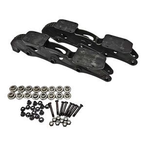 Replacement Parts Only - From Rollerblade Black Inline Skate Frame + Hardware